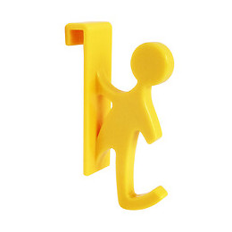 Crochet Pour Sèche Serviette Deco Jaune Tube Plat