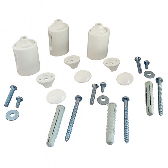 Jeu De 3 Consoles Blanc Universel  Pour Sèche Serviette