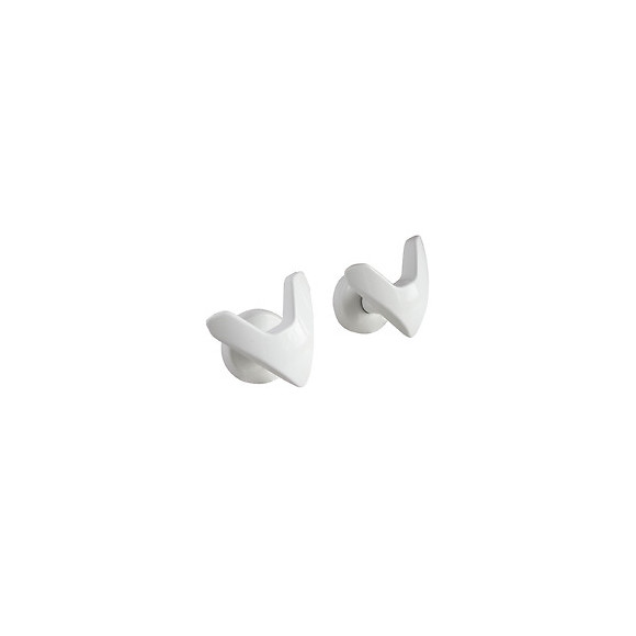 Patères V Pour Sèche Serviette Blanche - Pour Tube Plat À Visser