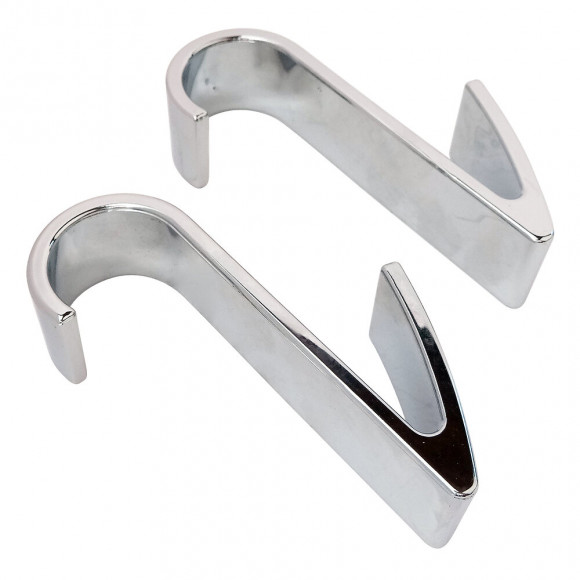 Lot De 2 Crochets Pour Sèche Serviette Tube Rond Chromé