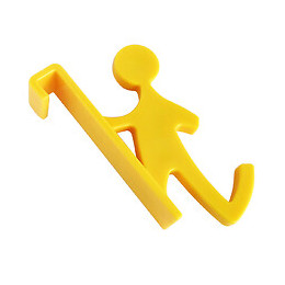 Crochet Pour Sèche Serviette Deco Jaune Tube Plat