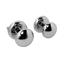 Patères O Pour Sèche Serviette Chromée - Pour Tube Plat  À Visser