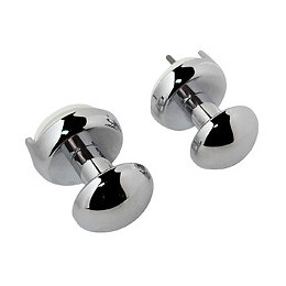 Patères O Pour Sèche Serviette Chromée - Pour Tube Plat  À Visser