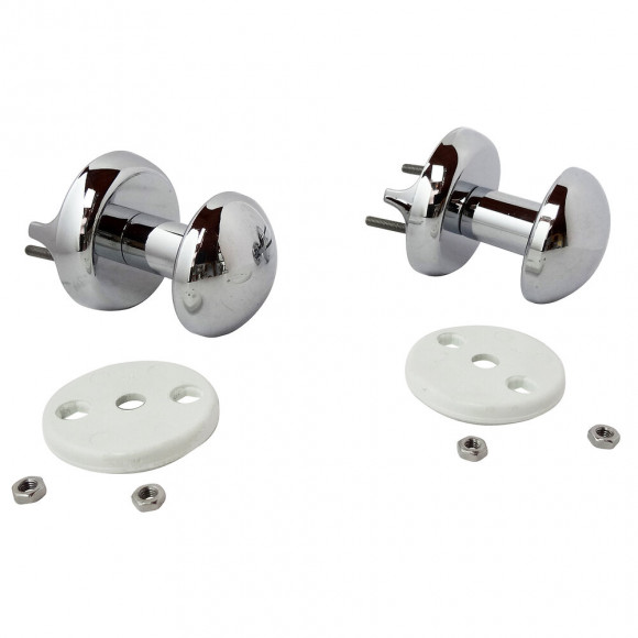 Patères O Pour Sèche Serviette Chromée - Pour Tube Plat  À Visser