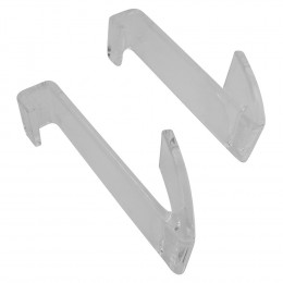 Lot De 2 Crochets Pour Sèche Serviette Tub Plat Transpar