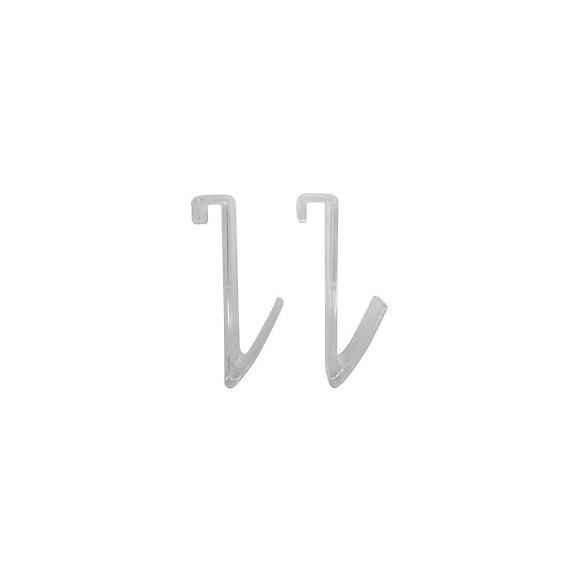 Lot De 2 Crochets Pour Sèche Serviette Tub Plat Transpar