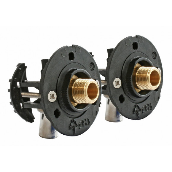 Kit Complet Fixation Robinetterie Sous-lavabo - Per Ø16 - Rac Sertir M12/17