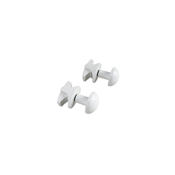 Patères O Pour Sèche Serviette Blanche - Pour Tube Rond À Visser