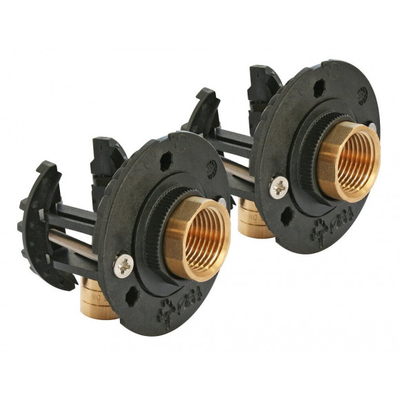 Kit Complet Fixation Robinetterie Bain Douche- Per Ø16 - Rac Glissement F15/21