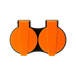 Rallonge Étanche 2 Prises 2p+t H07rn-f 3x 1,5mm² 10m Avec Clip De Fixation Orange - Zenitech