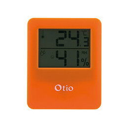 Thermomètre Hygromètre Magnétique Orange - Otio