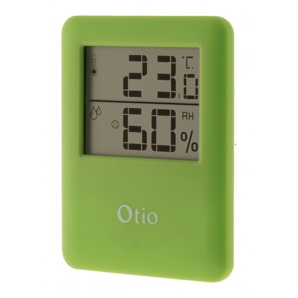 Thermomètre / Hygromètre Intérieur Magnétique - Vert - Otio