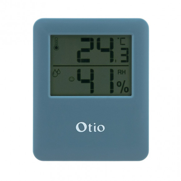 Thermomètre Hygromètre Magnétique Bleu - Otio