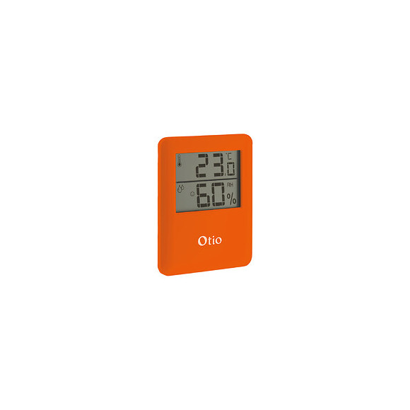 Thermomètre Hygromètre Magnétique Orange - Otio