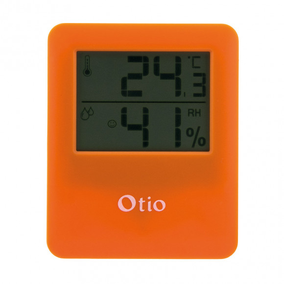 Thermomètre Hygromètre Magnétique Orange - Otio