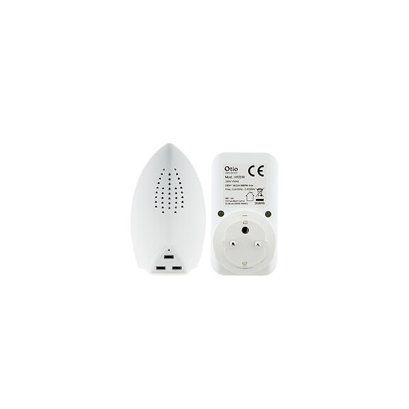 Pack Multicapteur Connecté 5 En 1 Avec Prise Wifi- Température, Humidité, Bruit, Luminosité Et Qualité De L'air - Otio