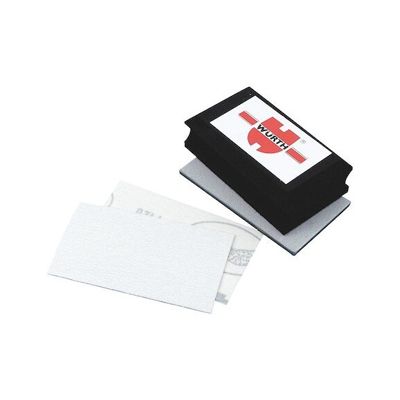 Cale À Main + Garnitures Auto Aggripantes À Sec Grains P 40, P 80, P 120, P 180