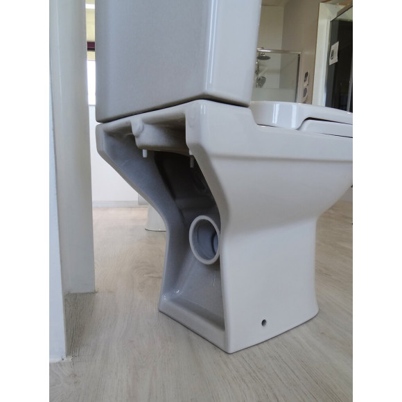 Pack Wc Clain Bride Sh - H75,8xl34,6x59,5cm - H.cuv. 39cm - Céramique Blanche