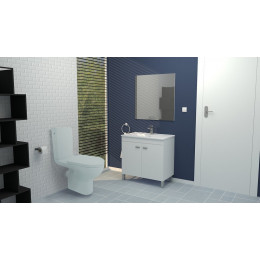 Pack Wc Klinni Sans Bride Sh - H82,5xl36,3xp60cm - Céramique Blanche