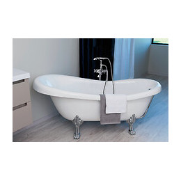 Mitigeur Pour Baignoire Îlot Getto - 100cm - Laiton - Finition Chromé