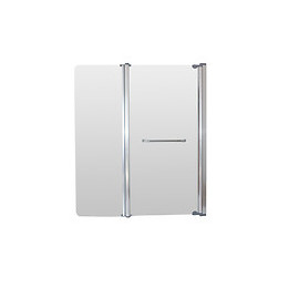 Pare-baignoire Pongo - Paroi 120x140x0,4cm - Verre Trempé - Finition Chromé