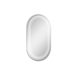 Miroir Rétro-éclairant Signy - Argent - 57x100cm - Verre - Contours Sablés