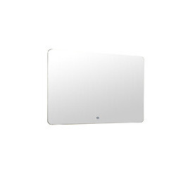 Miroir Rétro-éclairant Los Angeles - Argent - 120x80cm - Verre - Cadre Aluminium