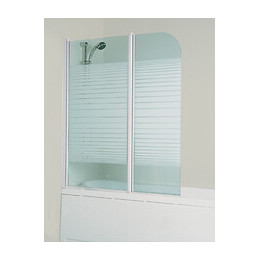 Pare-baignoire Dakla - Paroi 120x140x0,4cm - Verre Trempé - Finition Blanc