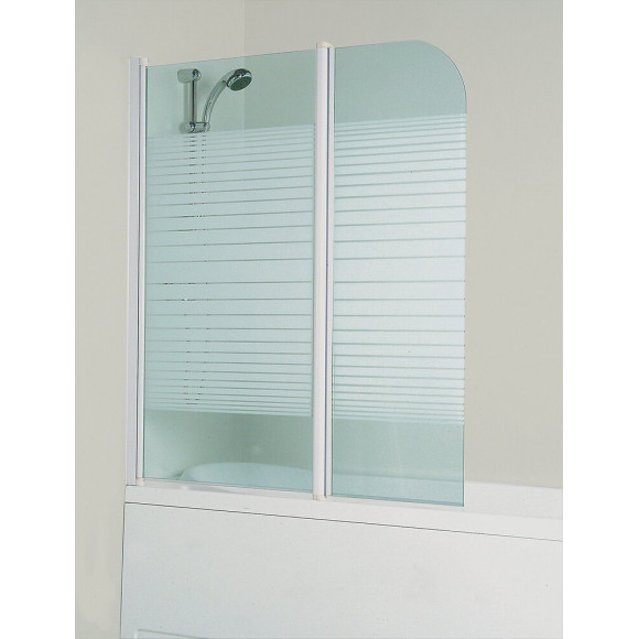 Pare-baignoire Dakla - Paroi 120x140x0,4cm - Verre Trempé - Finition Blanc