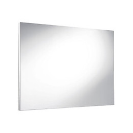 Miroir Simple Rectangle - Argent - 100x50cm - Verre - Chants Blancs