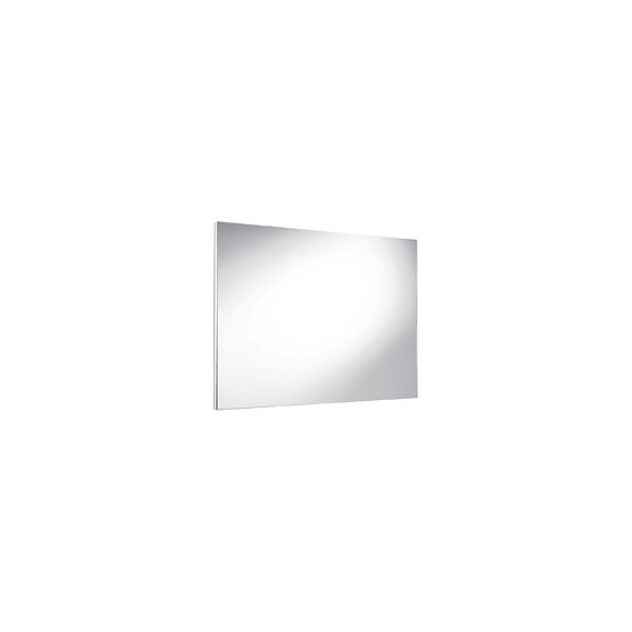 Miroir Simple Rectangle - Argent - 100x50cm - Verre - Chants Blancs
