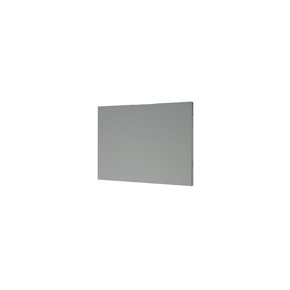 Miroir Simple Rectangle Et Réversible - Argent - 60x50cm - Verre - Chants Alu