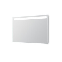 Miroir Rétro-éclairant Adel - Argent - 100x70cm - Verre - Cadre Aluminium
