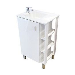 Lave-mains Lixy - 50cm - Blanc - Laqué - Livré En Kit