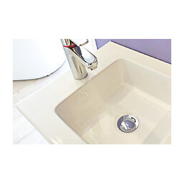 Lave-mains Lory - Avec Miroir - 50cm - Gris - Laqué - Livré En Kit