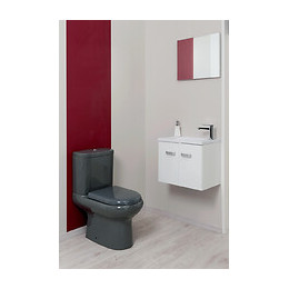 Lave-mains Epice - Avec Miroir - 50cm - Blanc - Laqué - Livré En Kit