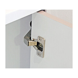 Lave-mains Nino - Avec Miroir - 44cm - Gris - Laqué - Livré En Kit