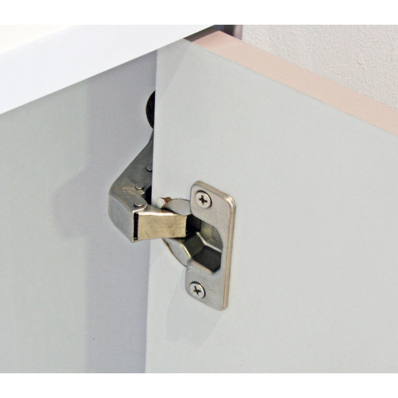 Lave-mains Nino - Avec Miroir - 44cm - Gris - Laqué - Livré En Kit