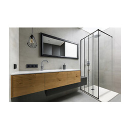 Receveur Nola - Découpable - 70x180cm - Résine - Blanc - Extra-plat