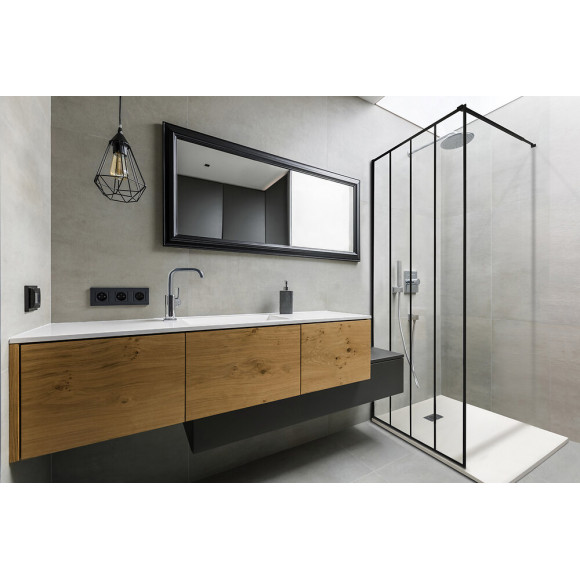 Receveur Nola - Découpable - 80x80cm - Résine - Blanc - Extra-plat