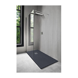 Receveur Nola - Découpable - 90x140cm - Résine - Gris Anthracite - Extra-plat