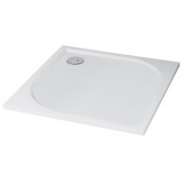 Receveur Hestia - Antidérapant - 80x100cm - Résine - Blanc - Extra-plat