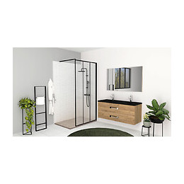 Receveur Naturo - Découpable - 80x120cm - Résine - Bois - Extra-plat