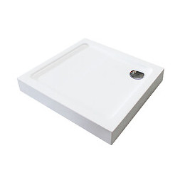Receveur Lary - Antidérapant - 90x90x13cm - Acrylique - Blanc