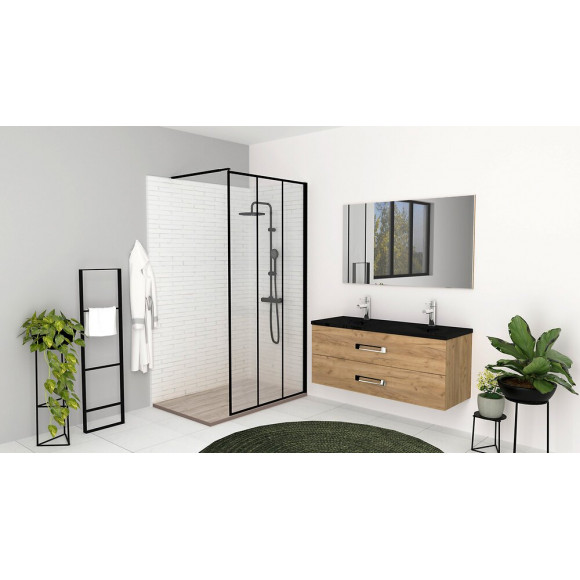 Receveur Naturo - Découpable - 80x120cm - Résine - Bois - Extra-plat