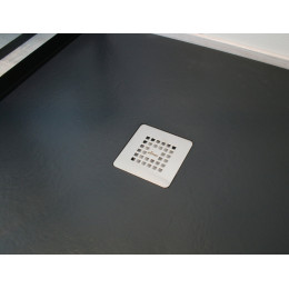 Receveur Nola - Découpable - 70x120cm - Résine - Gris Anthracite - Extra-plat