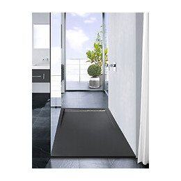 Receveur Spirit - Découpable - 90x160cm - Résine - Gris Anthracite - Extra-plat