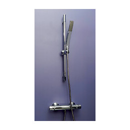 Kit Barre De Douche À Douchette Design Galactic - H60cm - Finition Chromé