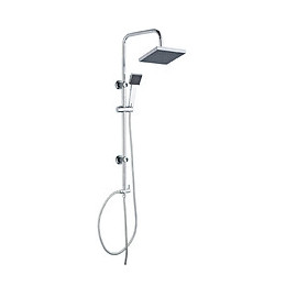 Kit Barre De Douche Sans Mitigeur Celo - H95xl26cm - Finition Chromé