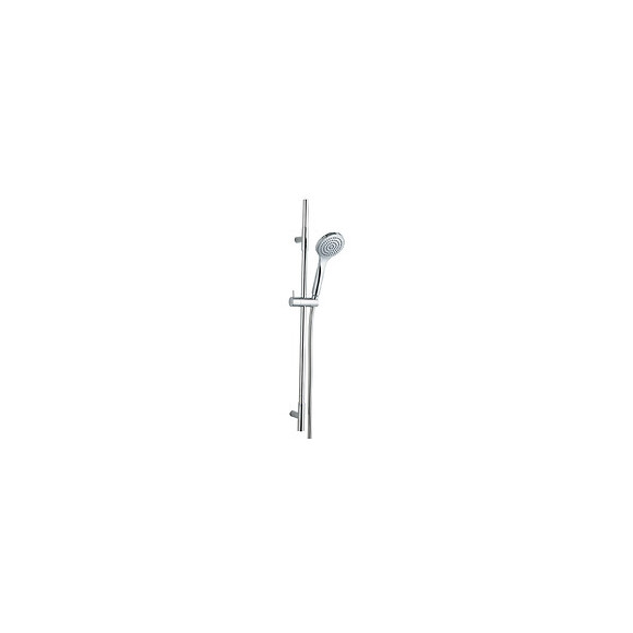 Kit Barre De Douche À Douchette Économie D'eau Brenna - H78cm - Finition Chromé